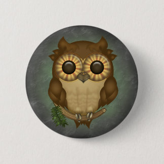 Badge Rond 5 Cm Whoolio les boutons ronds de hibou mignon
