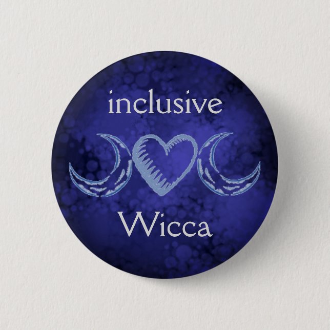 Badge Rond 5 Cm Wicca inclus (Devant)