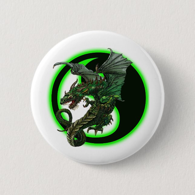 Badge Rond 5 Cm Wicked Dragon Design (Devant)