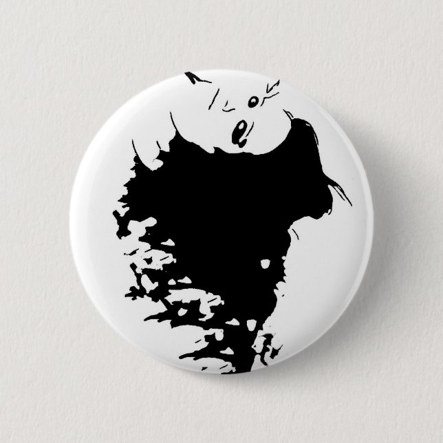 Badge Rond 5 Cm Wicked Mane (Devant)