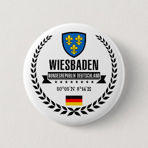 Badge Rond 5 Cm Wiesbaden