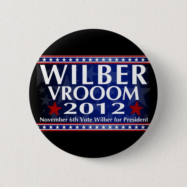 Badge Rond 5 Cm Wilber pour le Président Button (Devant)