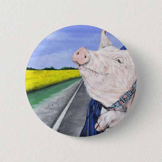Badge Rond 5 Cm Wilbur (Devant)