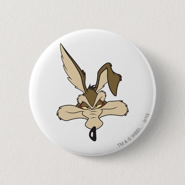 Badge Rond 5 Cm WILE E. COYOTE™ Blessé à la tête (Devant)
