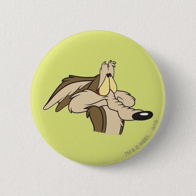 Badge Rond 5 Cm WILE E. COYOTE™ Malheur imminent (Devant)