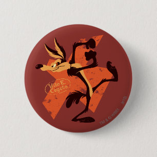 Badge Rond 5 Cm WILE E. COYOTE™ Préparation À L'Exécution