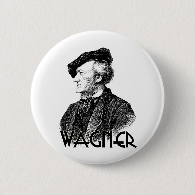 Badge Rond 5 Cm Wilhelm Richard Wagner (Devant)