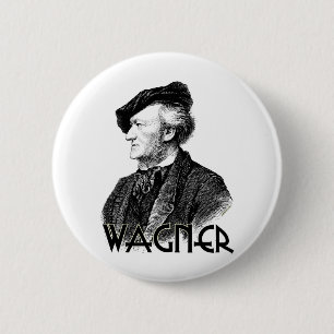 Badge Rond 5 Cm Wilhelm Richard Wagner