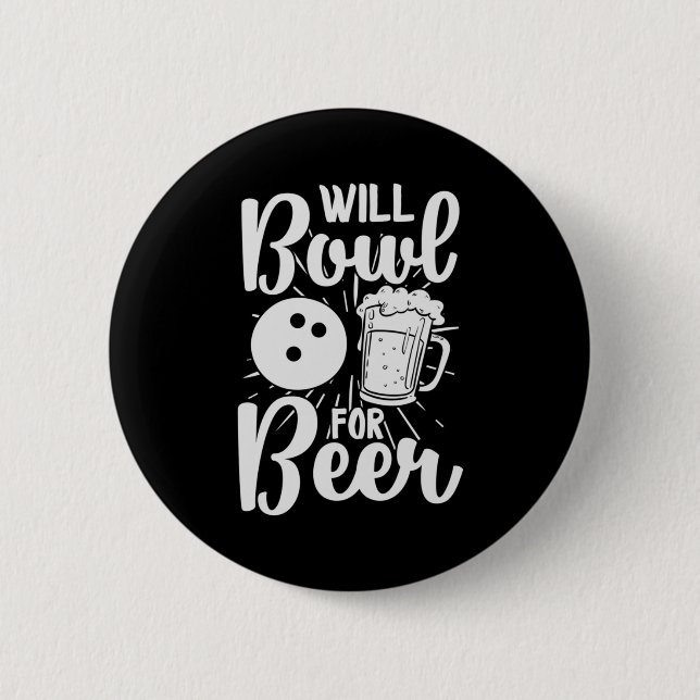 Badge Rond 5 Cm Will Bowl pour bière (Devant)
