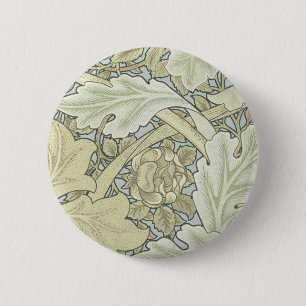 Badge Rond 5 Cm William Morris Acanthus St James Wallpaper
