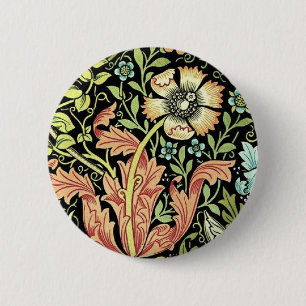 Badge Rond 5 Cm William Morris Compton Fond d'écran classique