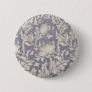 Badge Rond 5 Cm William Morris Horn Poppy Classic Floral