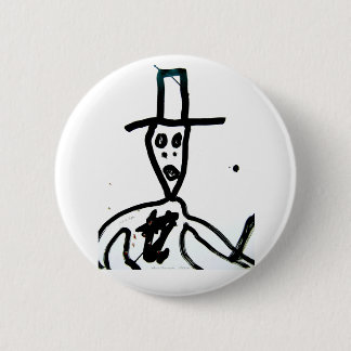 Badge Rond 5 Cm William S. Burroughs "homme dans le casquette "