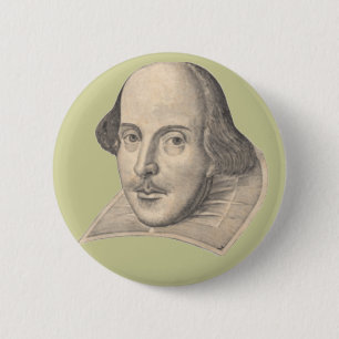 Badge Rond 5 Cm William Shakespeare
