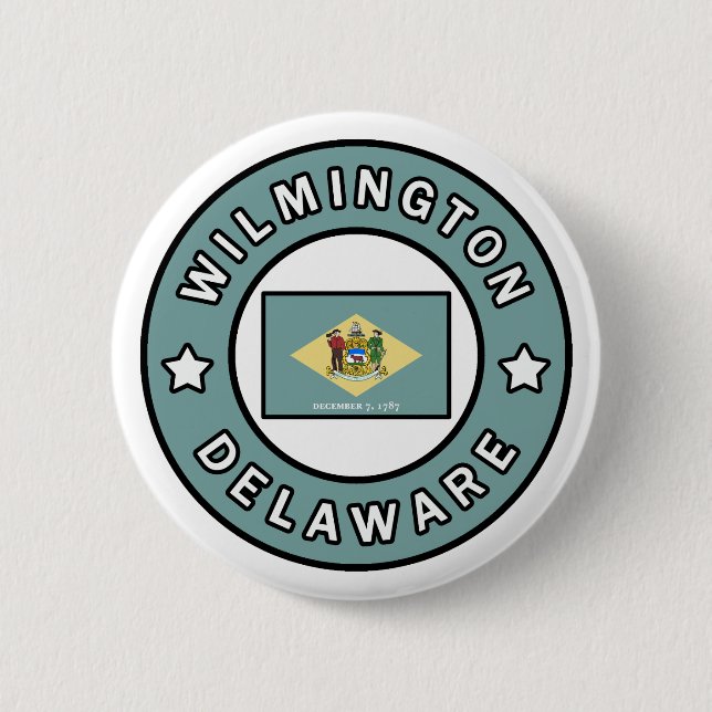 Badge Rond 5 Cm Wilmington Delaware (Devant)