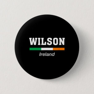 Badge Rond 5 Cm Wilson Nom de famille irlandais Fête de la Saint-P