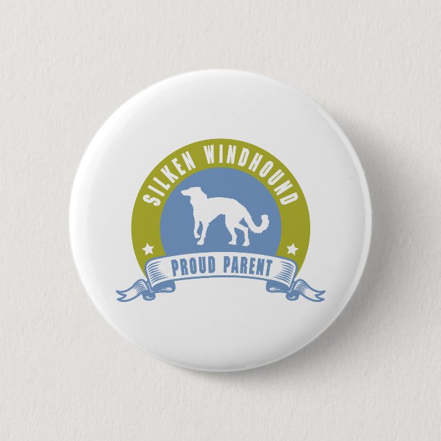 Badge Rond 5 Cm Windhound de soie (Devant)