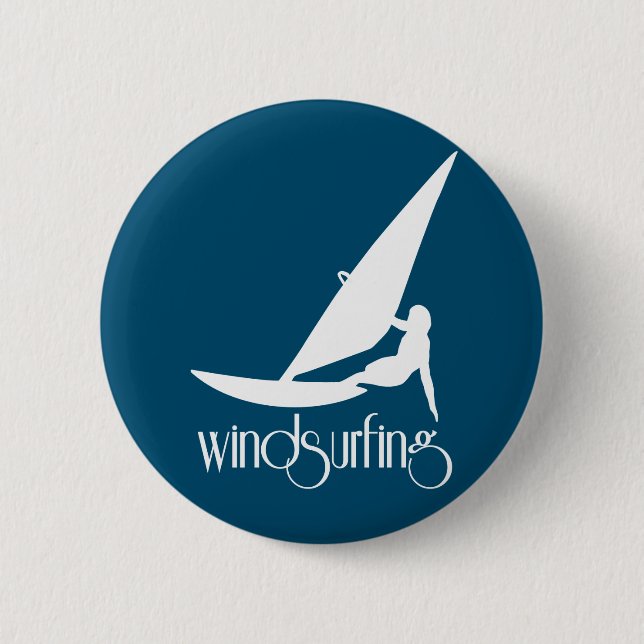Badge Rond 5 Cm Windsurfing (Devant)