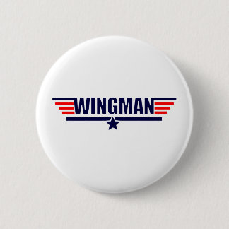 Badge Rond 5 Cm Wingman d'arme à feu de pouvoir adiathermique