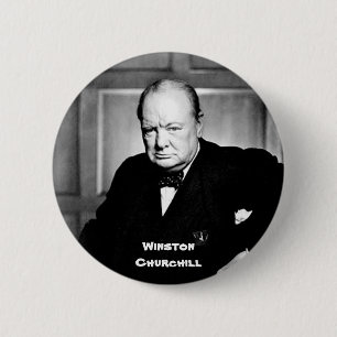 Badge Rond 5 Cm Winston Churchill