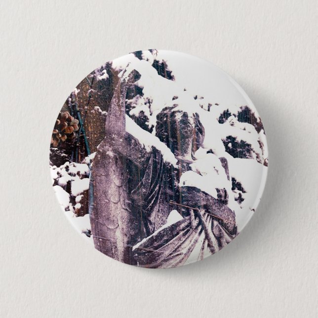 Badge Rond 5 Cm Winter Angel (Devant)