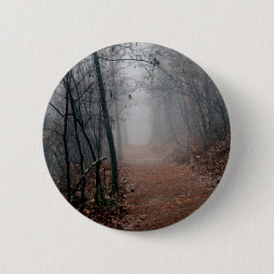 Badge Rond 5 Cm Winters Fog - Pas de fin en vue sur le sentier Cad