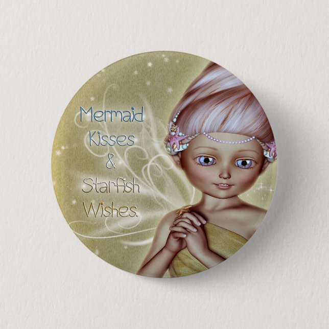 Badge Rond 5 Cm Wis Starfish (Devant)