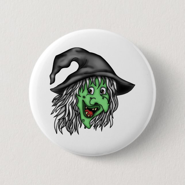 Badge Rond 5 Cm Witch Hag (Devant)