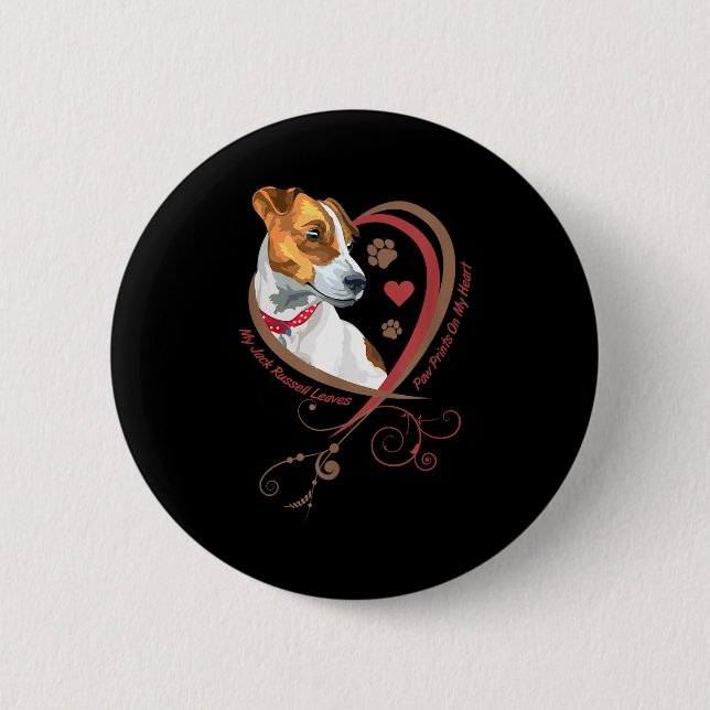 Badge Rond 5 Cm Womans Jack Russell Terrier Shirt Parson Russell T (Devant)