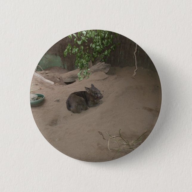 Badge Rond 5 Cm Wombat (Devant)