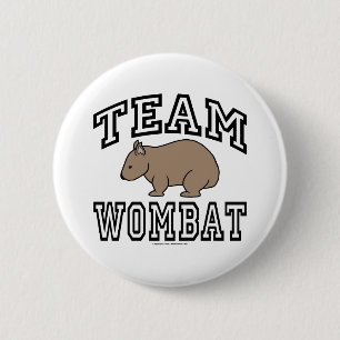 Badge Rond 5 Cm Wombat d'équipe