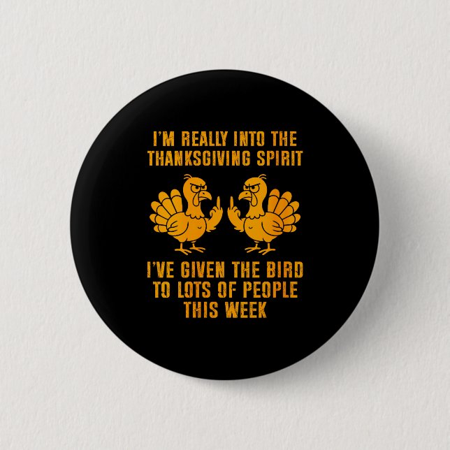 Badge Rond 5 Cm Womens I'm Really Into The Thanksgiving Srit I've  (Devant)