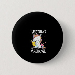 Badge Rond 5 Cm Womens Lecture Est Magique Cute Amateurs De Livre