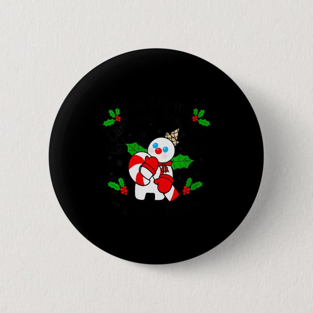 Badge Rond 5 Cm Womens New Orleans Mr Bingle Christmas Tradition S (Devant)