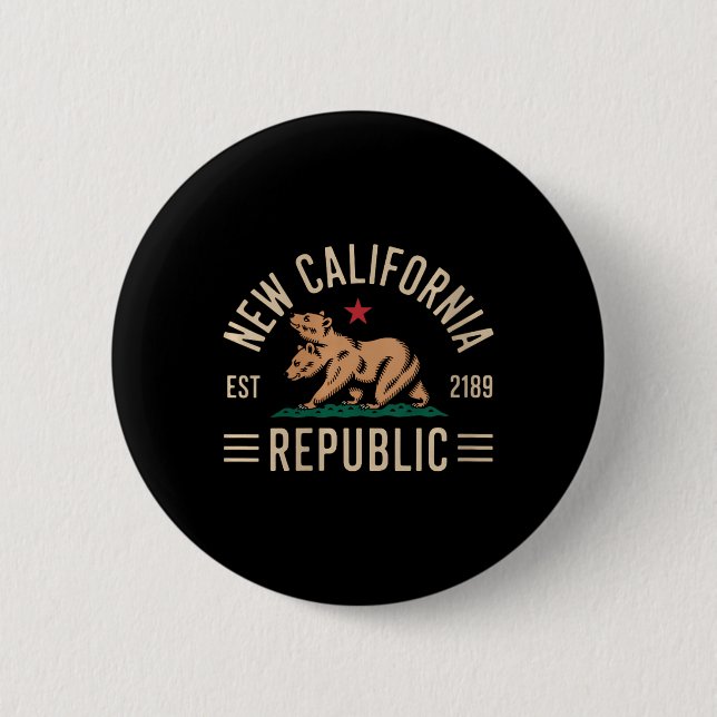 Badge Rond 5 Cm Womens Republic California Wear New California Rep (Devant)
