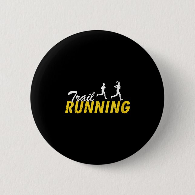 Badge Rond 5 Cm Womens Trail Running Mountain Path Outdoor Fitness (Devant)