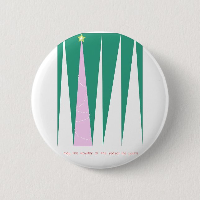 Badge Rond 5 Cm Wonder of the Season Christmas Tree (Devant)