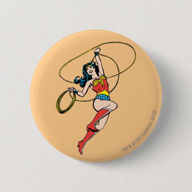 Badge Rond 5 Cm Wonder Woman Lasso de la vérité (Devant)
