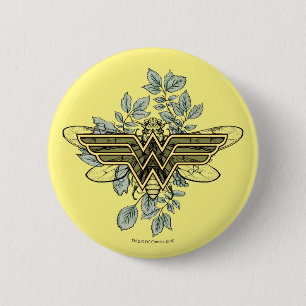 Badge Rond 5 Cm Wonder Woman Queen Bee Logo
