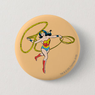 Badge Rond 5 Cm Wonder Woman Swing Lasso