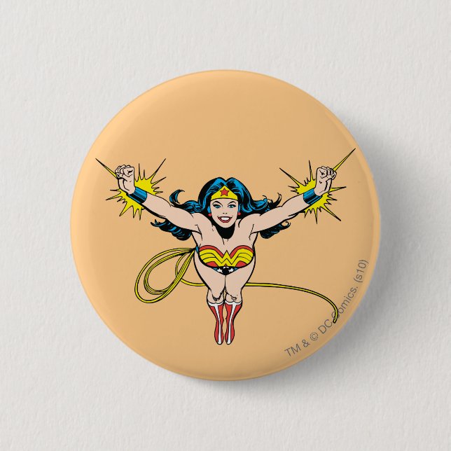 Badge Rond 5 Cm Wonder Woman va de l'avant (Devant)