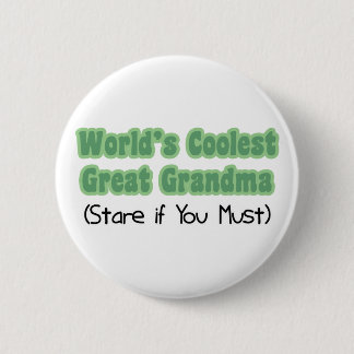 Badge Rond 5 Cm World&apos ; grand-maman la plus fraîche de s la