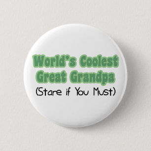 Badge Rond 5 Cm World&apos ; grand-papa le plus frais de s le