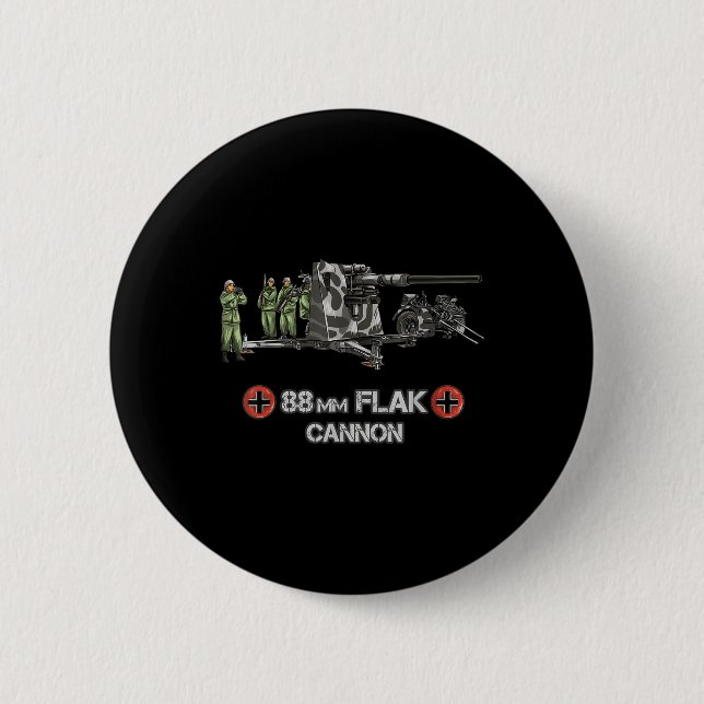 Badge Rond 5 Cm World War 2 German 88 mm (Devant)