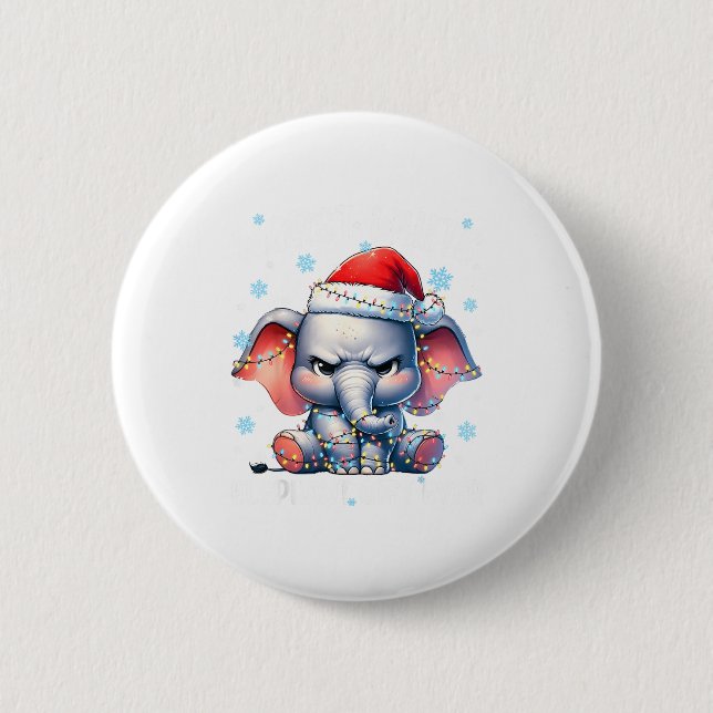 Badge Rond 5 Cm Worst White Elephant Ever Christmas Xmas Under 15  (Devant)