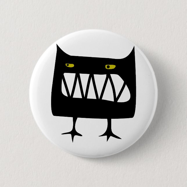 Badge Rond 5 Cm Wossum fâché (Devant)