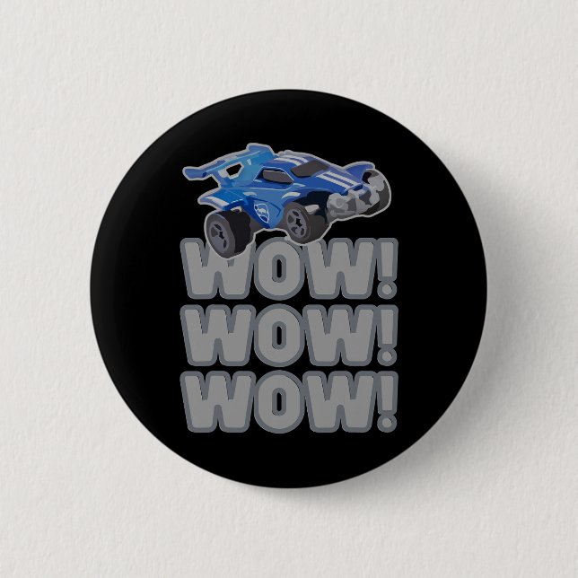 Badge Rond 5 Cm Wow ! Wow ! Wow ! Jeu de football Rocket  (Devant)