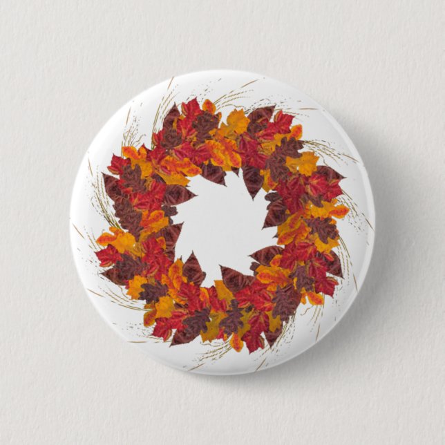 Badge Rond 5 Cm Wreath (Devant)