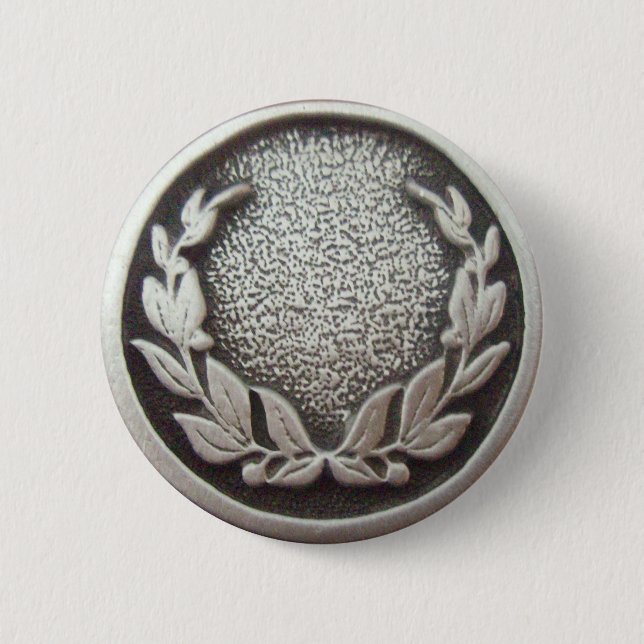 Badge Rond 5 Cm Wreath Silver Laurel (Devant)