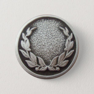 Badge Rond 5 Cm Wreath Silver Laurel